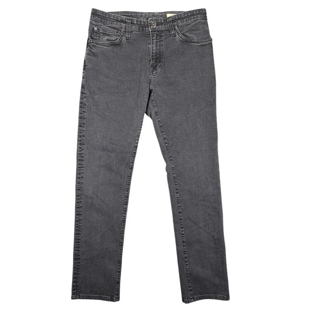 Agave Denim Mens Classic No‎ 11 Straight Leg Jeans Triple Black Flex 35 Made USA